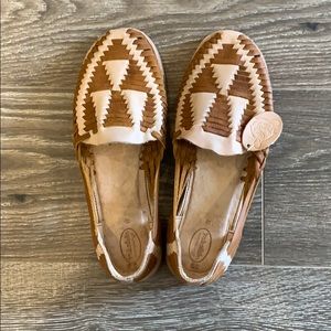 Handmade Two Tone Leather Sandals